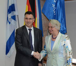 Israel’s Minister of Education Gideon Sa'ar and German Federal Minister of Education and Research Dr. Annette Schavan